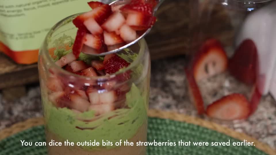 Matcha chocolate mousse